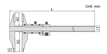 Vernier Caliper (Long Jaw) - 1217