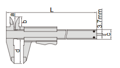 Vernier Calipers with Thumb Clamp - 1223