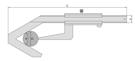 V Shape Vernier Calipers - 1229