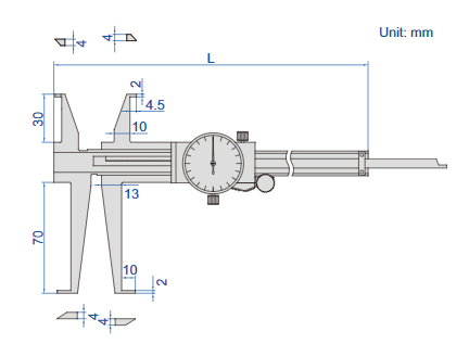 Inside Groove Dial Caliper - 1376