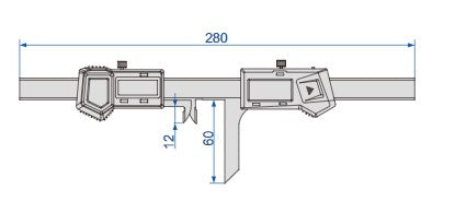 Keyway Symmetry Digital Caliper - 1531