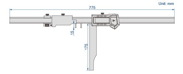 Keyway Symmetry Digital Caliper - 1531