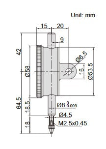 One Revolution Dial Indicator - 2316