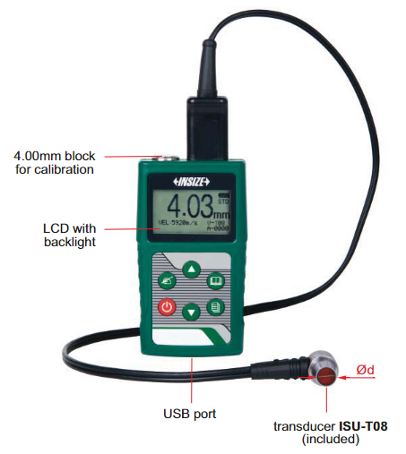 Ultrasonic Thickness Gage - ISU-250C