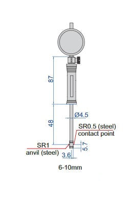 Precision Bore Gages For Small Holes (With Dial Indicator) - 2853/2153