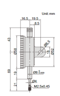 One Revolution Precision Dial Indicators - 2885