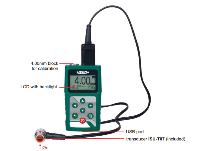 Ultrasonic Thickness Gage (Through Coating) - ISU-300D