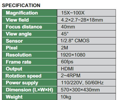 3D Manual Rotation Microscope - 5313