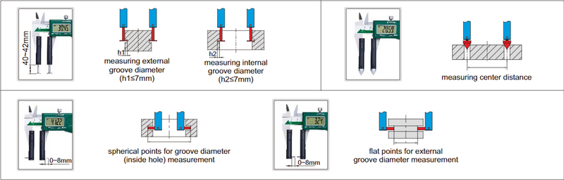 Accessory Set For Large Digital Calipers - 6145