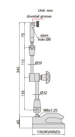 Universal Dial Indicator Stands (Non-Magnetic)- 6225