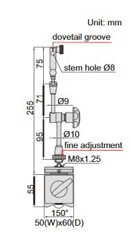 Magnetic Stand With Two Fine Adjustments - 6272