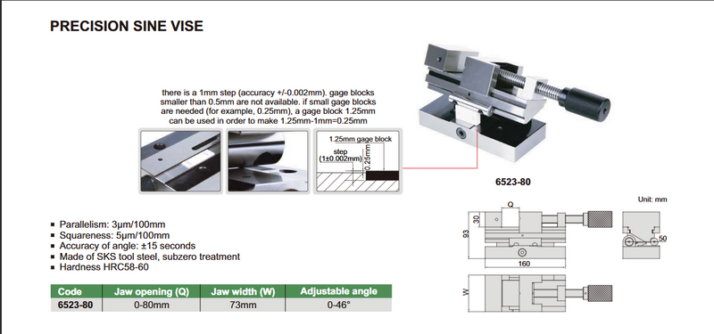 Precision Sine Vise - 6523