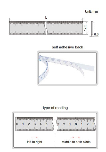 Self Adhesive Measuring Rolls - 7139