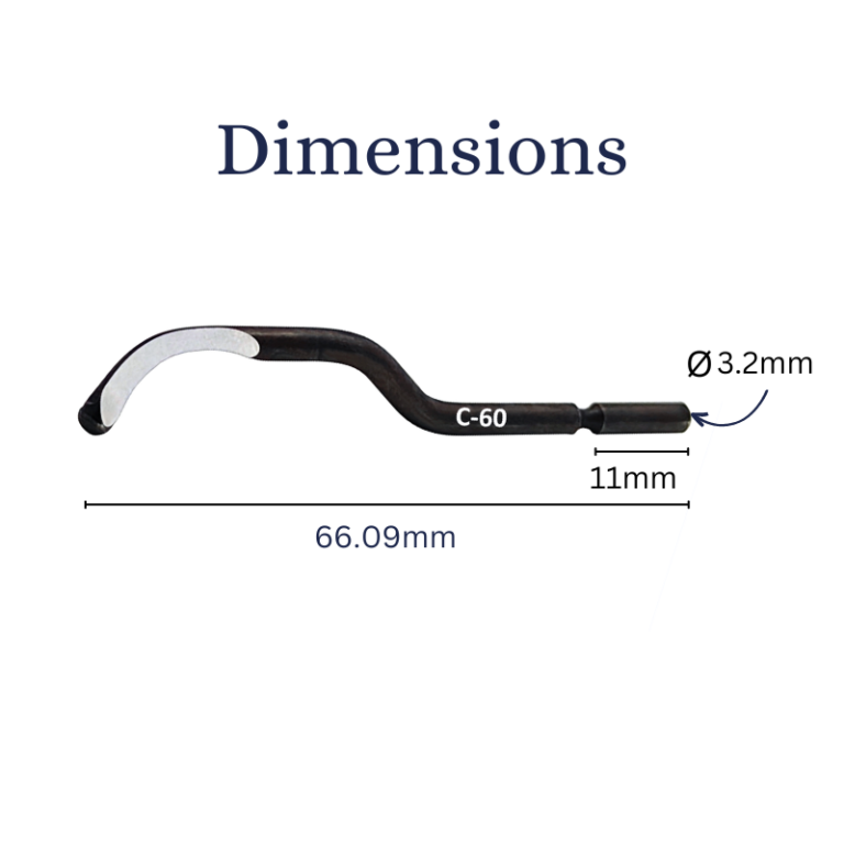 Deburring Blades - C-60 (12600) - Pack of 5 Pcs