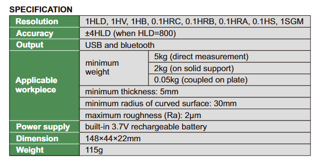 Portable Leeb Hardness Tester (High Accuracy) - HDT-L410