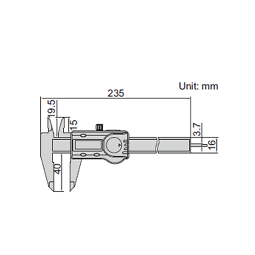 Plastic Digital Caliper - 1139