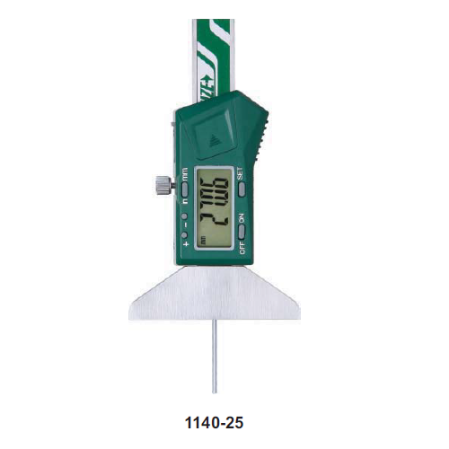 Mini Digital Depth Gauge  With Round Bar - 1140