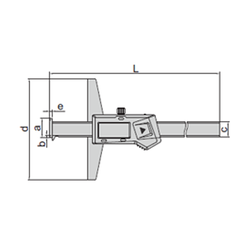 Digital Double Hook Depth Gauge - 1144