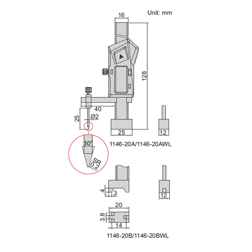 Mini Digital Height Gauge - 1146