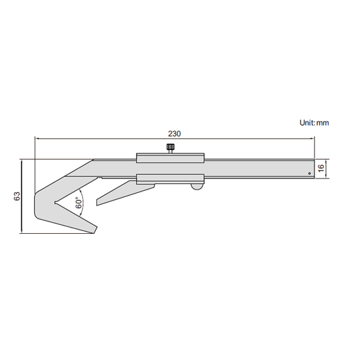 V shape vernier caliper -  1273