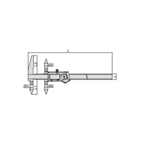 Digital Centerline And Edge To Center Caliper - 1525