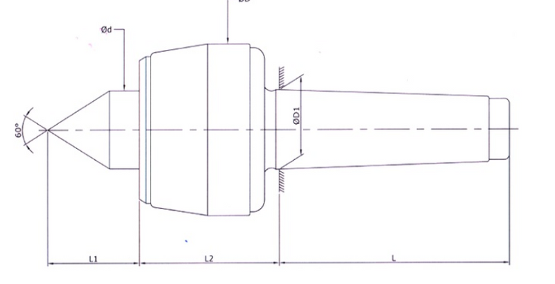 Revolving Center : Heavy Duty - R Model (CNC - Interchangeable , Stub Point)