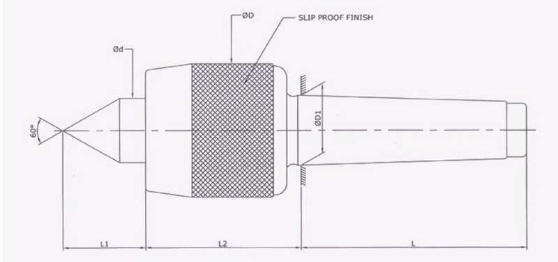 Revolving Center : Extra Heavy Duty (Lathe , Four Bearing)