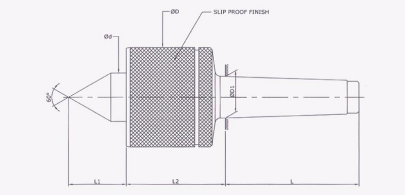 Revolving Center : Super Extra Heavy Duty (Lathe)