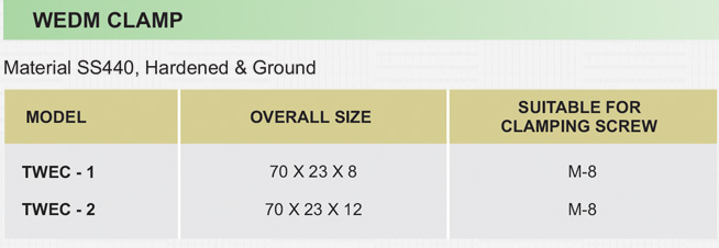Wedm Clamp : TWEC