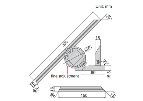 Universal Protractor & Digital Protractor - 2172