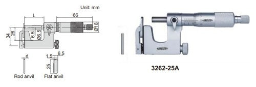 Interchangeable Anvil Micrometers - 3262