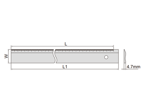 Aluminium Rule - 7123