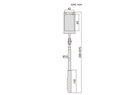 Telescoping Inspection Mirror With Illumination - 7162