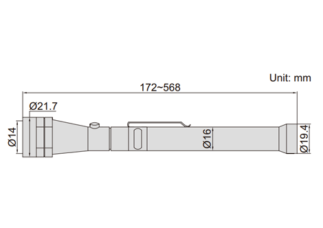 Telescoping Magnetic Pick-up and Led Flashlight - 7163