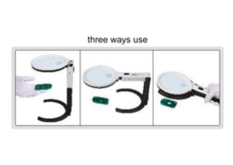 Three Ways Magnifier With Illumination 7512