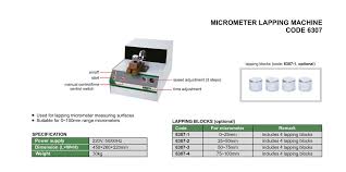 Micrometer Lapping Machine - 6307