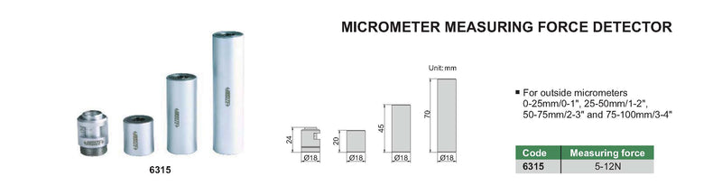 Micrometer Measuring  Force Detector - 6315