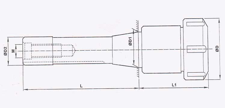 Collet Adaptor (In R8 Taper)  For  'E' Type Collets)