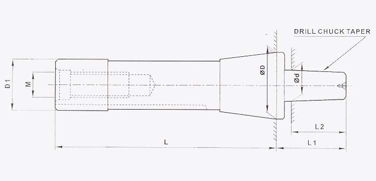 Drill Chuck Arbour (In R8 Taper)