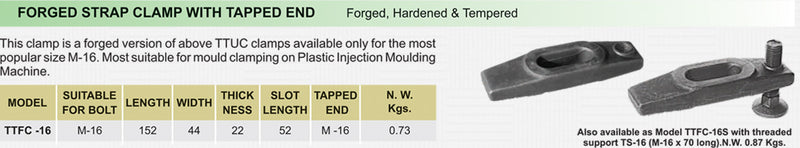 Forged Strap Clamp With Tapped End : TTFC