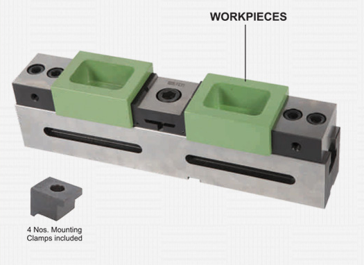 Multiple Clamping Vice With TWC-16 Wedge Clamps
