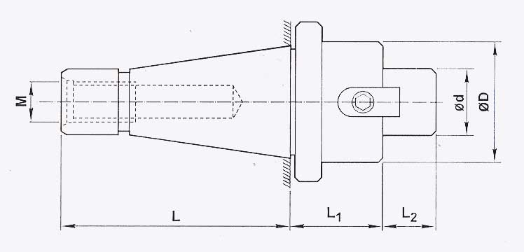 Stub Milling Arbour (ISO Taper)