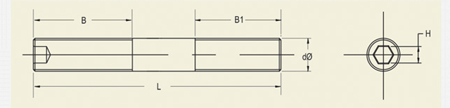 Clamping Stud - For Use On Machine Beds Having Tapped Holes : TCSB