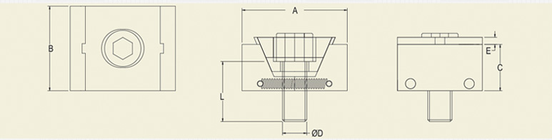 Wedge Clamps - TWC - M Series - Machinable Jaws : TWC